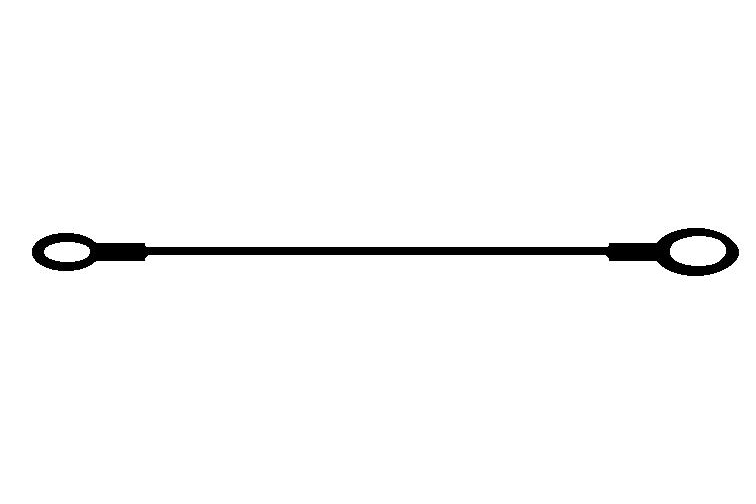 Stahlschlaufe mit Ösen